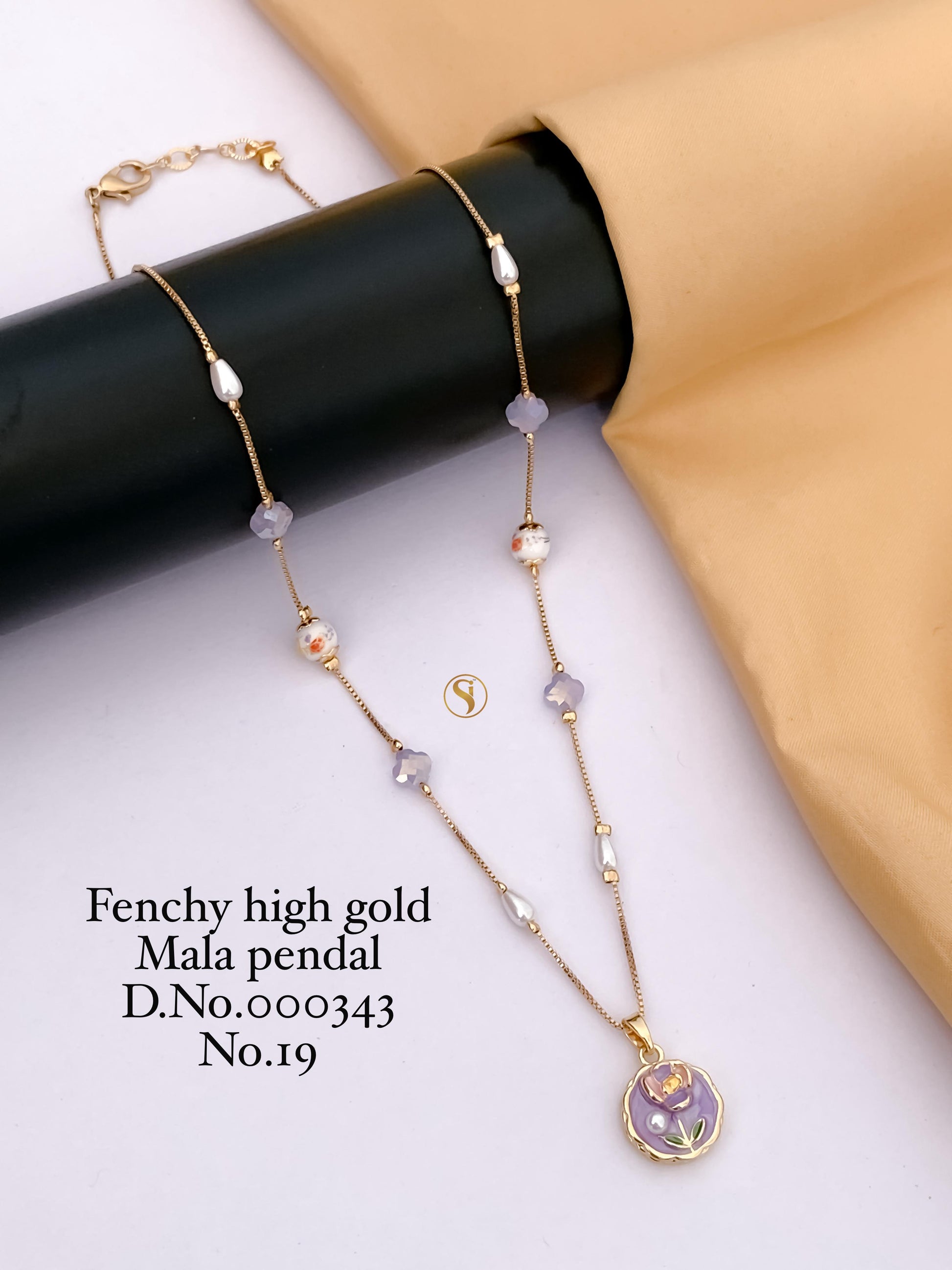 Fancy High Gold Mala Pendant_343.9