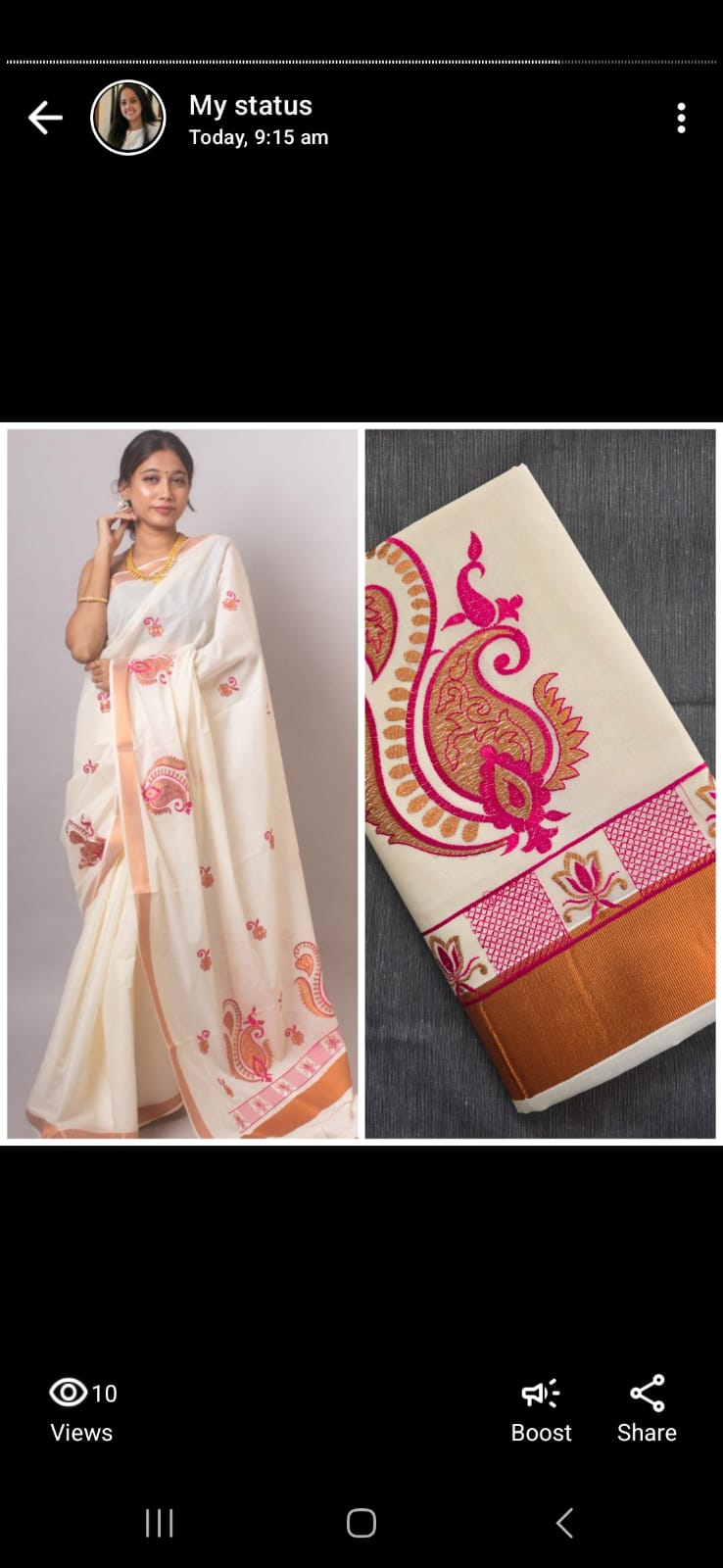 Onam saree
