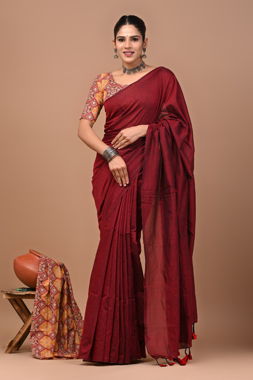 Pure Cotton Khadi Saree_RFT