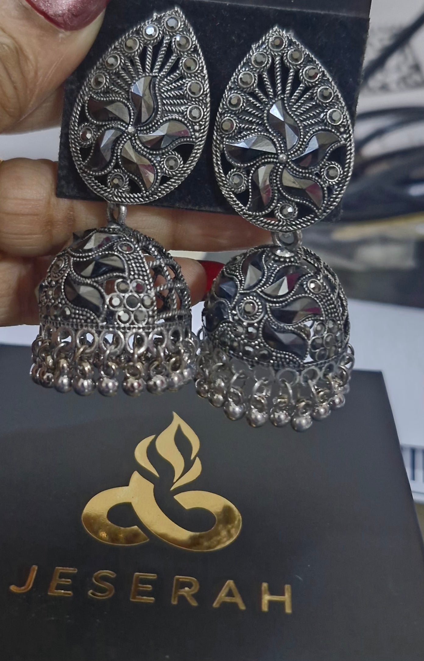 Oxidized earrings