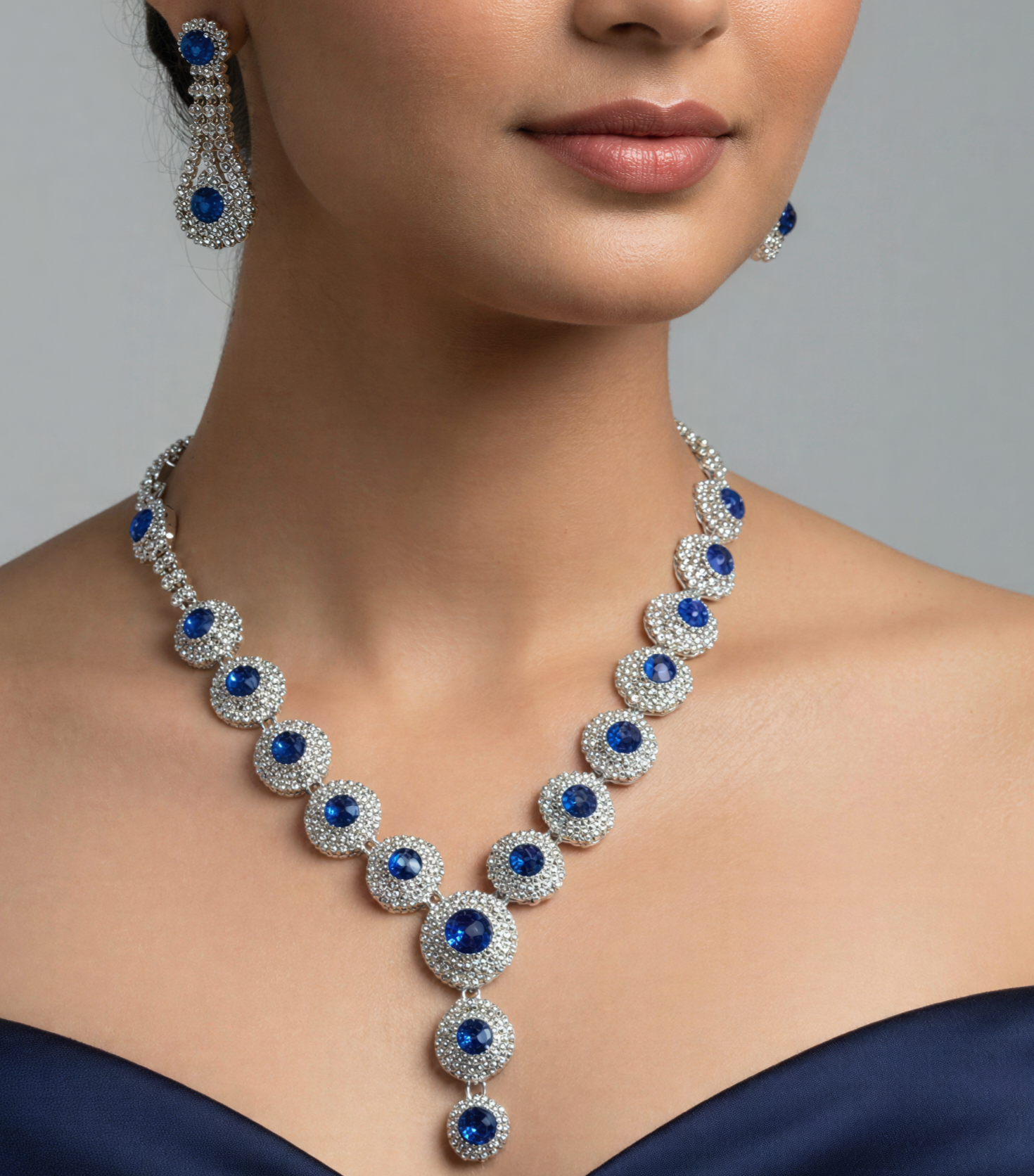 Artificial Diamond Necklace & set