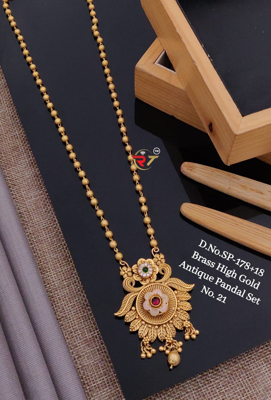 Brass gold chain