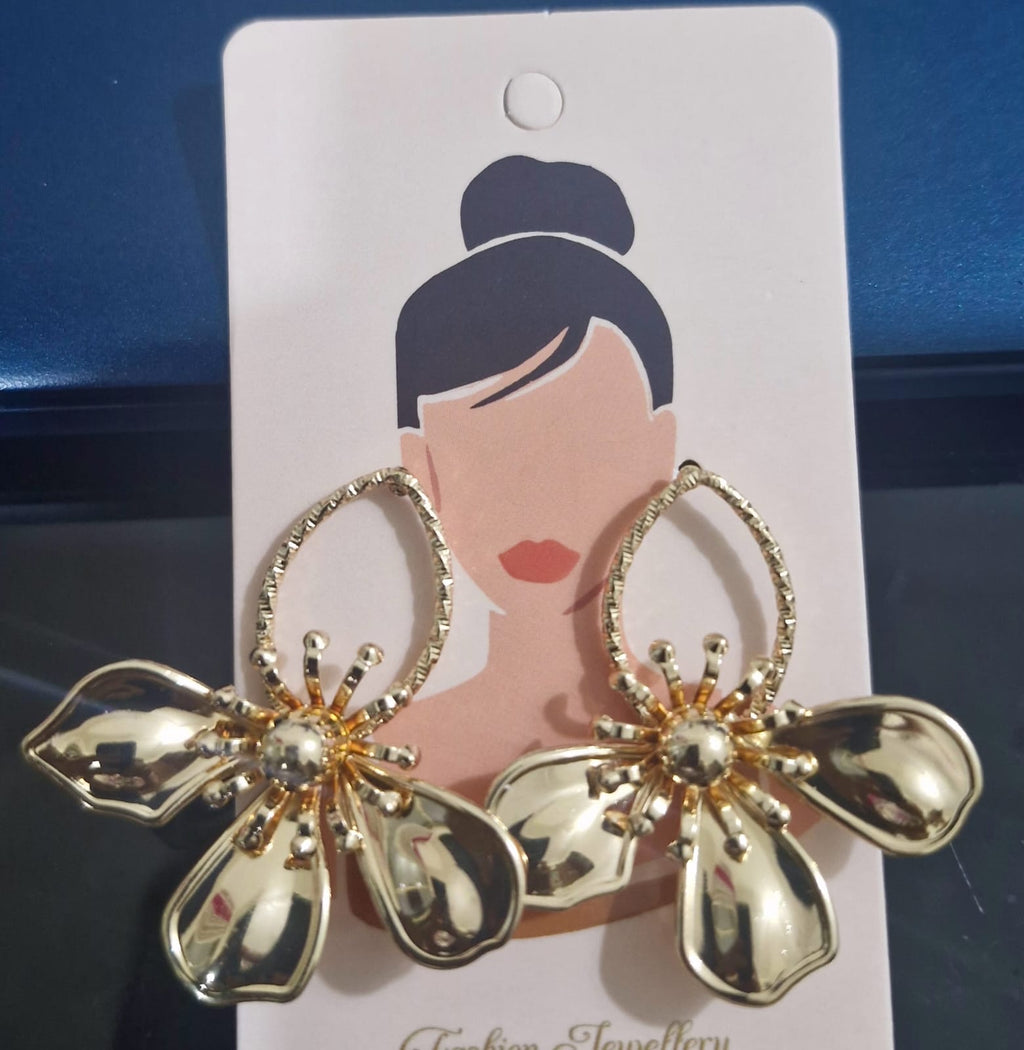 Flower artifical earrings