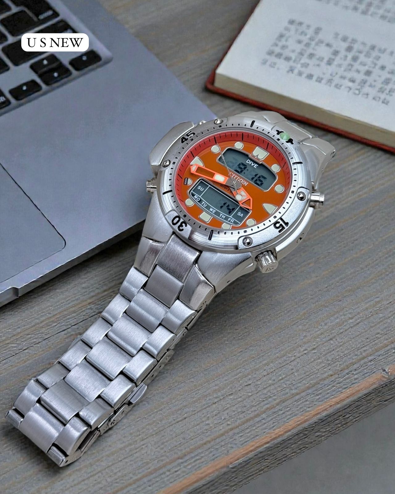 Metal chain watch