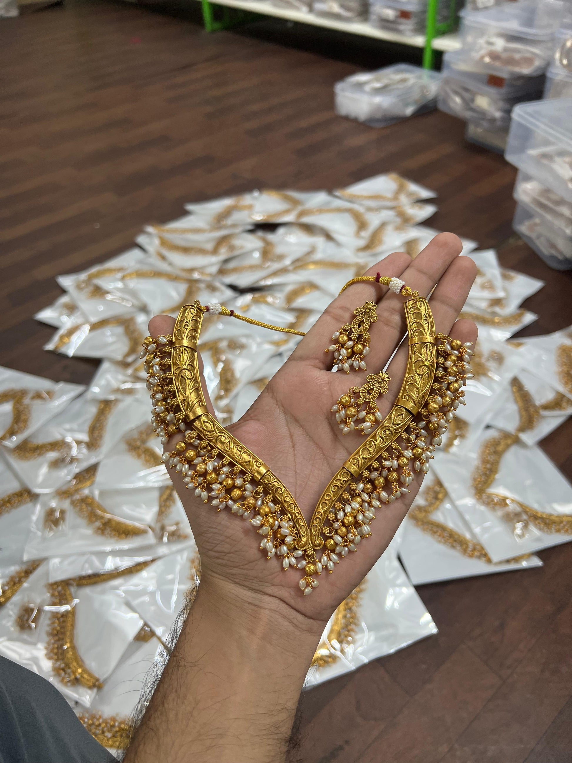 Golden necklace